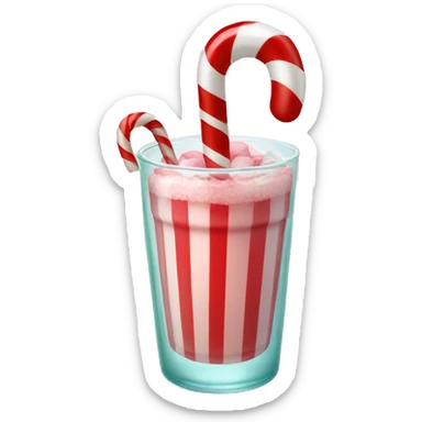 Candy cane drink  sticker