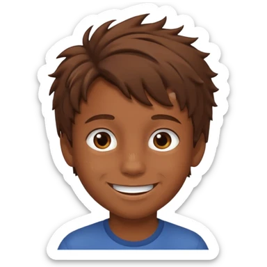 quero um emoji de um menino com pele de sumb sticker