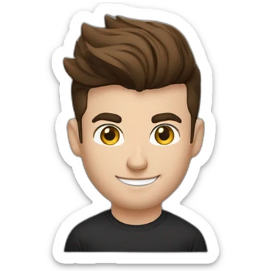 Mason mount, Cristiano Ronaldo, Matt Bomer 30 year old product designer with stubble and mustache in a black tshirt with broad shoulders profile photo sticker