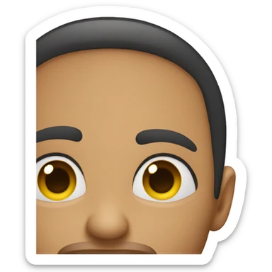 Flirty side eye sticker