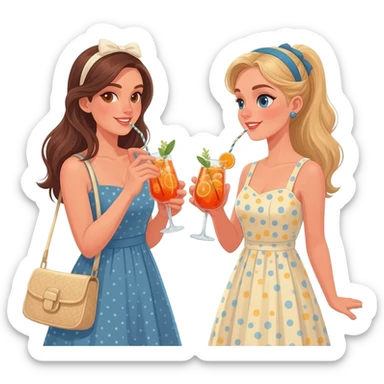 Aperol Spritz 2 girls italy rome sticker
