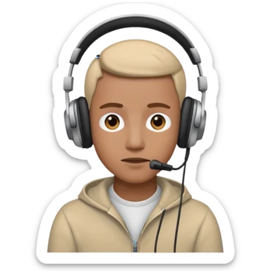 podcast listening sticker