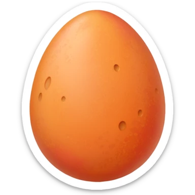 Peach  egg sticker