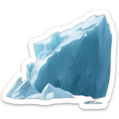 Iceberg got broken by titanic sticker
