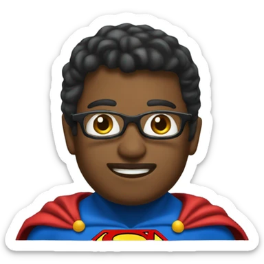 busdriver with superman cape sticker