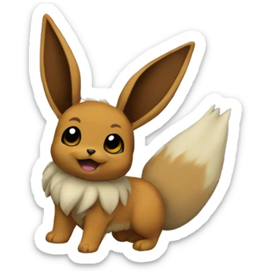 Eevee travels the word  sticker