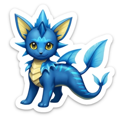 Luxray-Vaporeon-Dewott-fusion sticker
