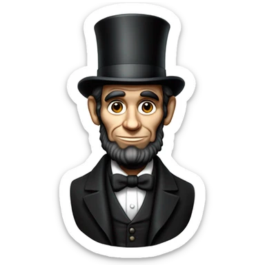 abraham lincoln  sticker