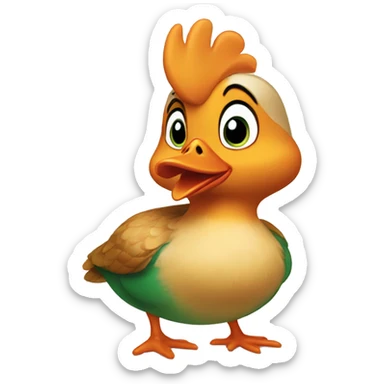 abby mallard chicken little sticker