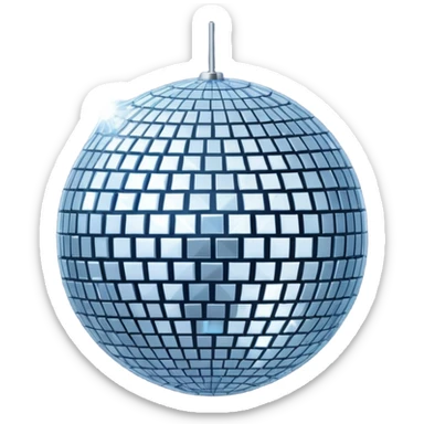 Disco ball sticker