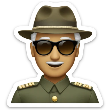 Sukarno Sunglasses sticker