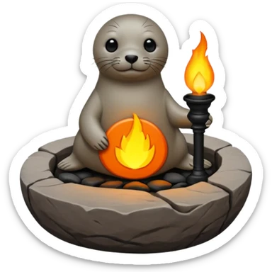 Seal oil lamp (qulliq) sticker