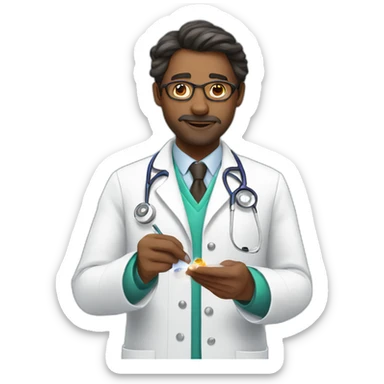 Doctor that does magic tricks sticker