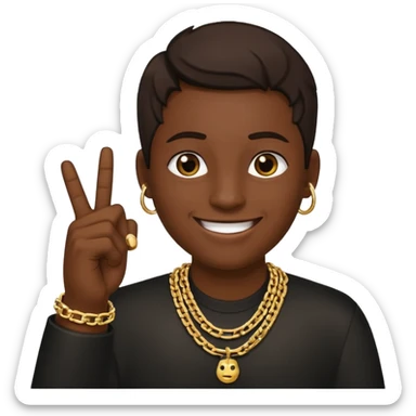 😊🖕🏽 sticker