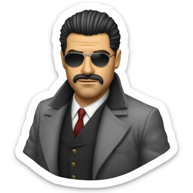 90s italian mafia sticker