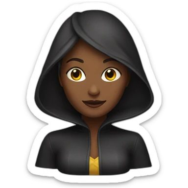 Femme chauve sticker