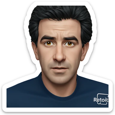 realistic portrait of a male sticker