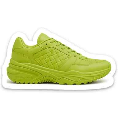 Bottega Veneta Orbit sneaker, side view, signature intrecciato weave, bold and contemporary, high-end footwear sticker