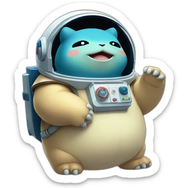 snorlax, Astronaut sticker
