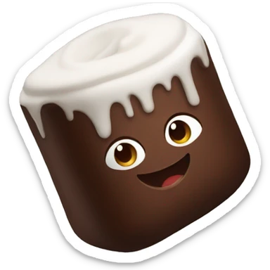 Chocolate marshmallow sticker