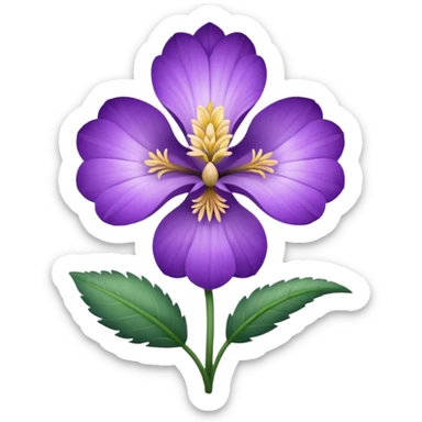 orris root flower sticker