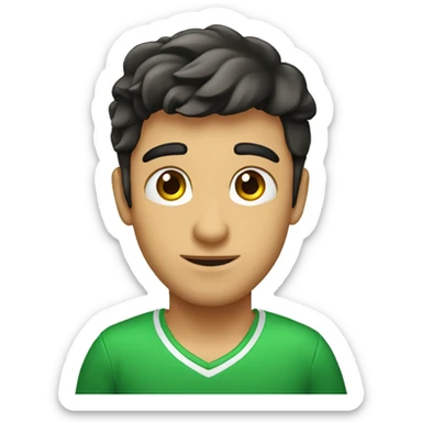 Chico rubio con ojos verdes sticker