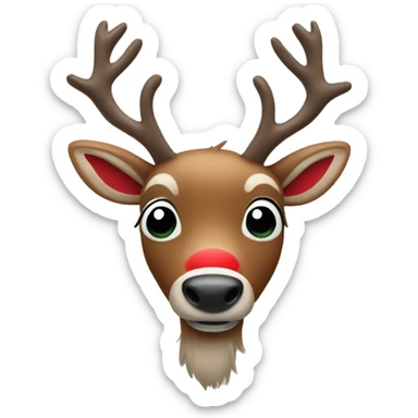 Red Nosed Reindeer sticker