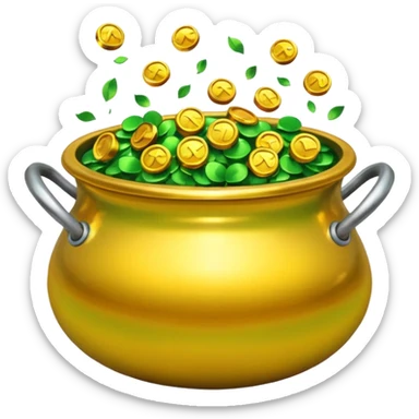 pot of gold sticker