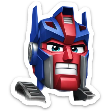 Optimus Prime is evil sticker