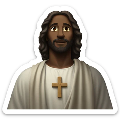 Black Jesus in the sky sticker