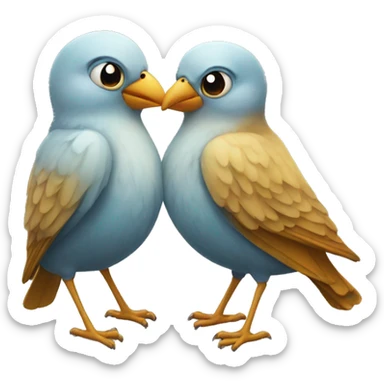 Two birds with one stone sticker