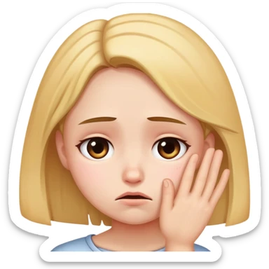 girl begging  sticker