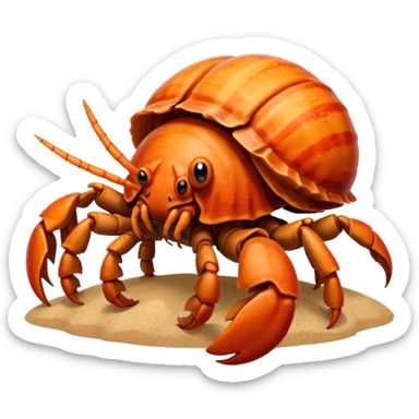 hermit crab sticker