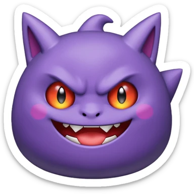 gengar chibi style sticker