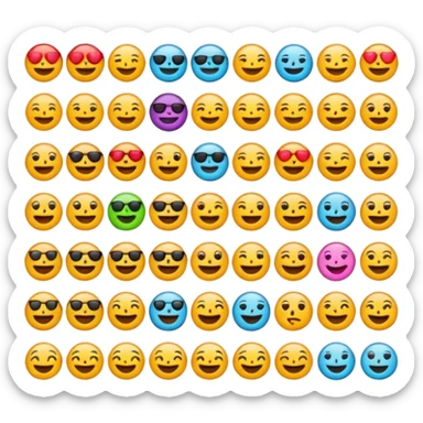 genera un emoji que contenga todos los elemntos  sticker