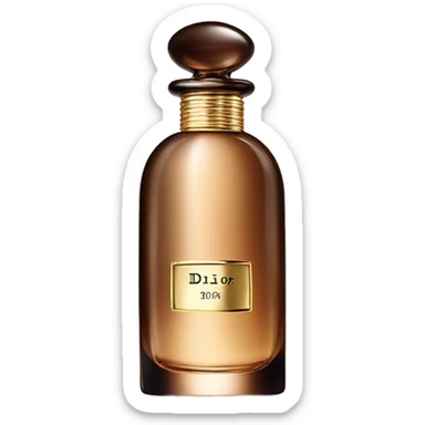brown Dior parfum  sticker