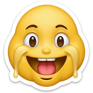 drooling face emoji sticker