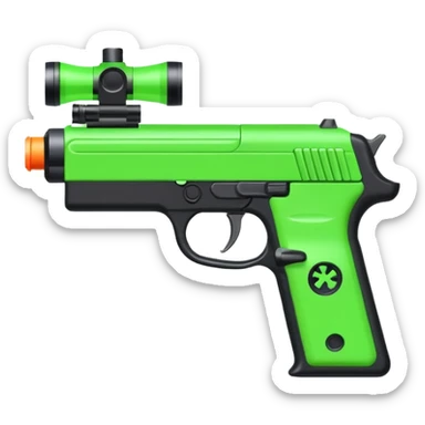  shooter game with this color 9654F4  and neon green sticker
