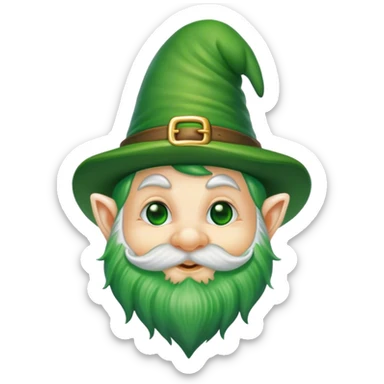 St Patrick’s day gnome sticker