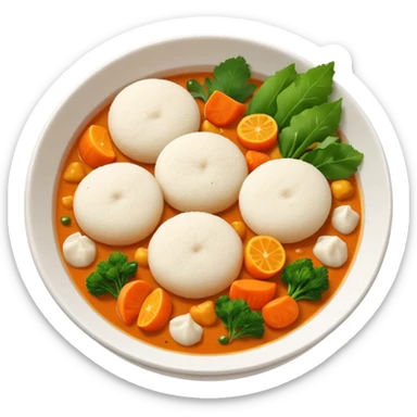 Idli and sambar sticker