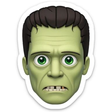 Frankenstein shit sticker