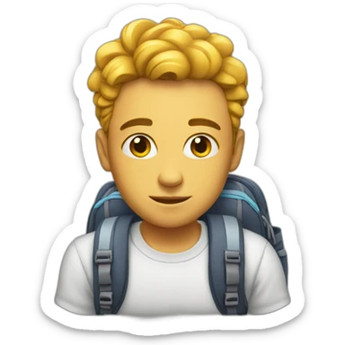 concentrated-with-backpack sticker