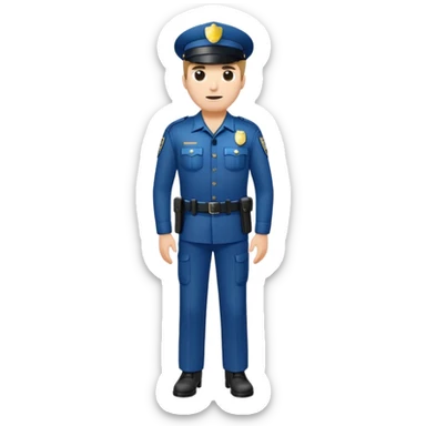 policeman full body sticker