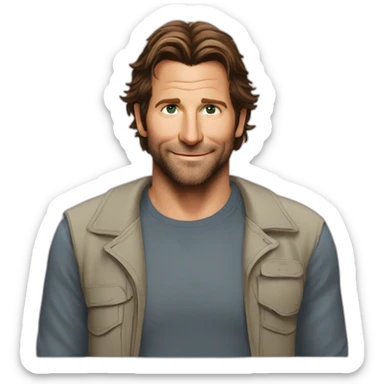 Bradley Cooper say « I love Mel » sticker