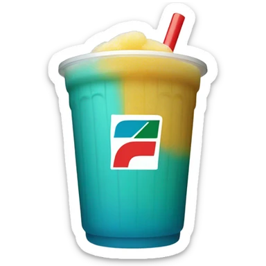 7/11 slushie blue raspberry flavor sticker