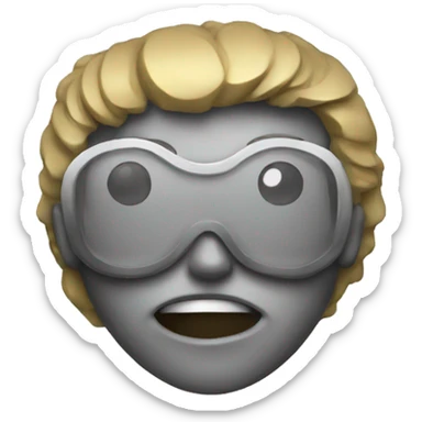 sixth place metal sticker