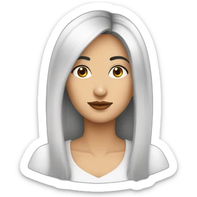 agniya barto russian woman writer with black hair sticker