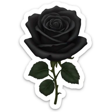 Black roses sticker