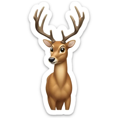 Deer hunting sticker