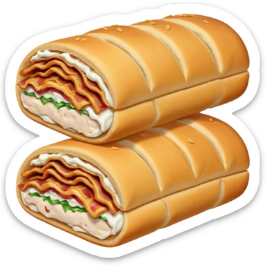 chicken and bacon ranch rolls sticker